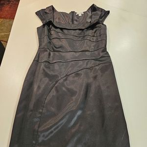Women's NY& CO NWOT Satin Style Black Cocktail DRESS size 10